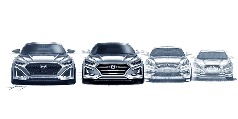 Hyundai hé lộ những hình ảnh đầu tiên về Sonata 2017 hyundai he lo nhung hinh anh dau tien ve sonata 2017