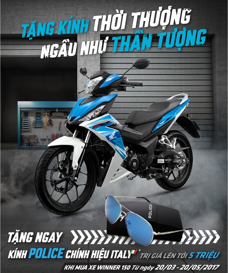Mua Honda WINNER, nhận quà trị giá tới 5 triệu VNĐ