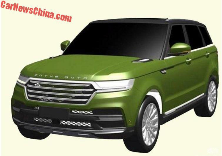 Zotye ngang nhiên đăng ký bằng sáng chế cho SUV nhái Range Rover zotye ngang nhien dang ky bang sang che cho suv nhai range rover