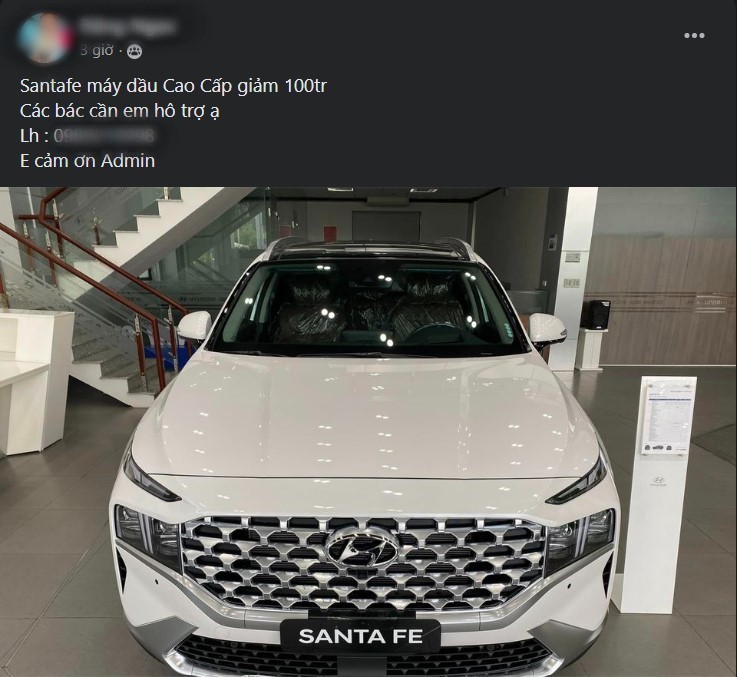 Hyundai Santa Fe giảm giá 50-100 triệu đồng tại các đại lý Hyundai Santa Fe giảm giá 50-100 triệu đồng tại các đại lý