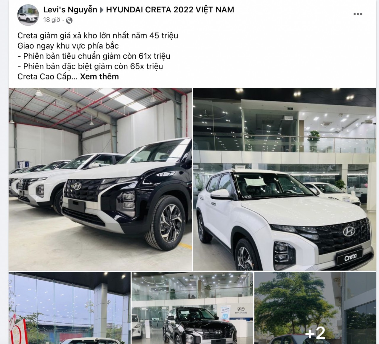 Hyundai Creta tiếp tục giảm giá tới 50 triệu đồng tại đại lý Hyundai Creta tiếp tục giảm giá tới 50 triệu đồng tại đại lý