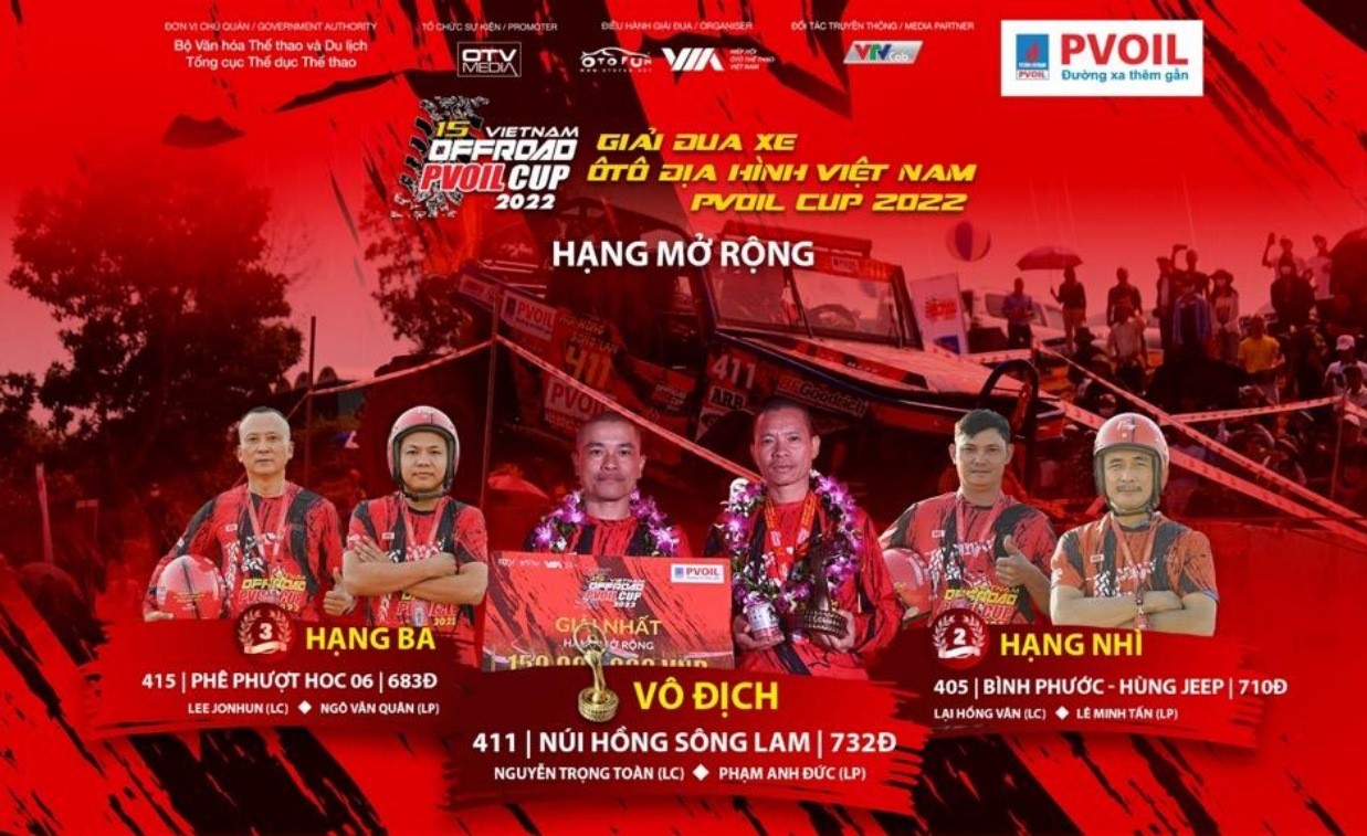 [PVOIL VOC 2022] Tổng kết giải đua ô tô địa hình Việt Nam PVOIL CUP 2022