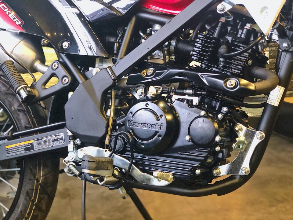 he lo hinh anh cao cao pho kawasaki d tracker 150 tai viet nam