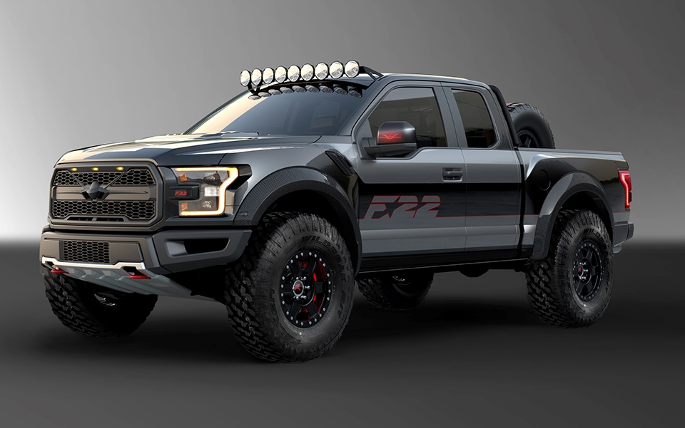 "Hàng độc" Ford Raptor F-150 độ theo phong cách máy bay chiến đấu hang doc ford raptor f 150 do theo phong cach may bay chien dau