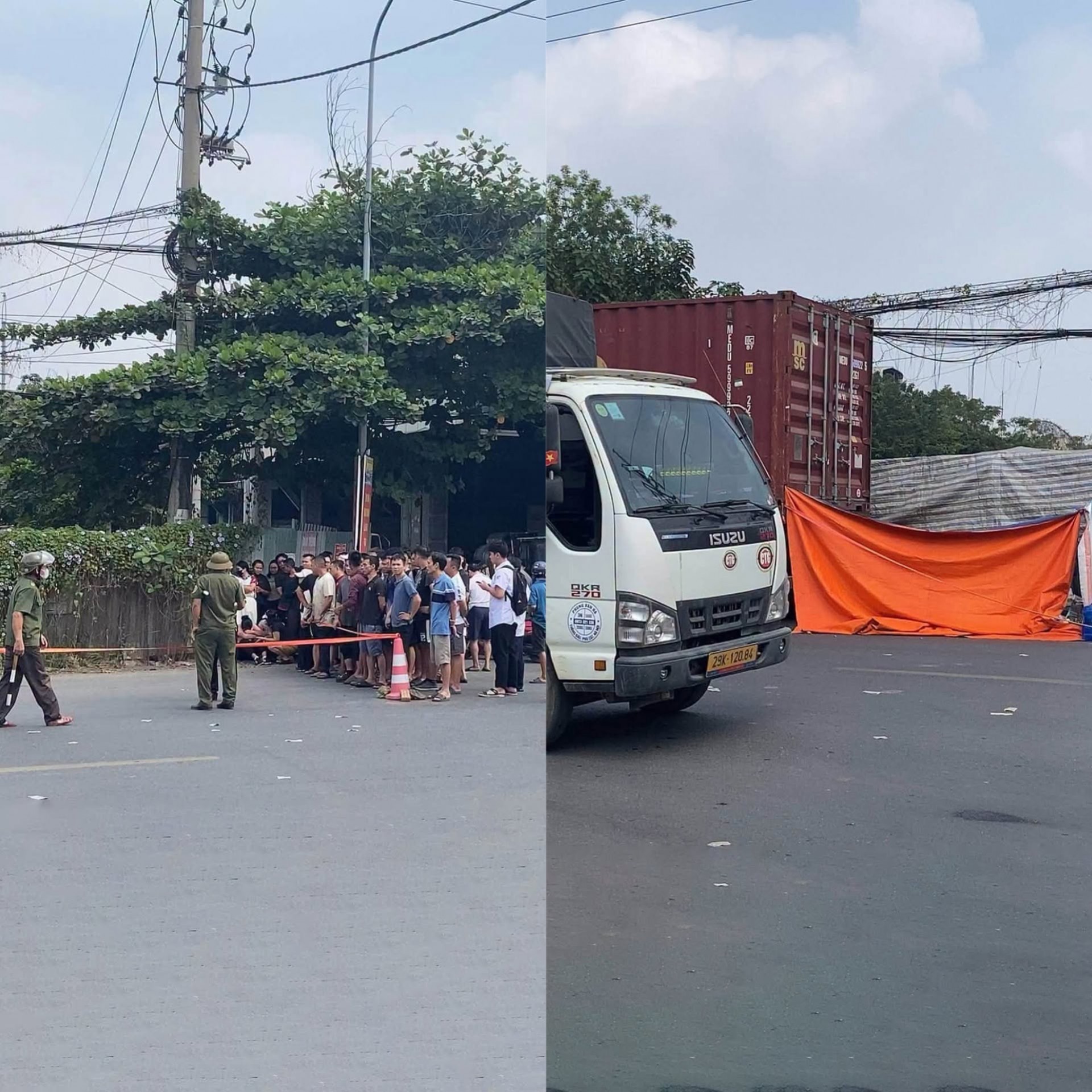 Người phụ nữ đi xe đạp tử vong sau khi đi ngược chiều, bị xe container cán qua